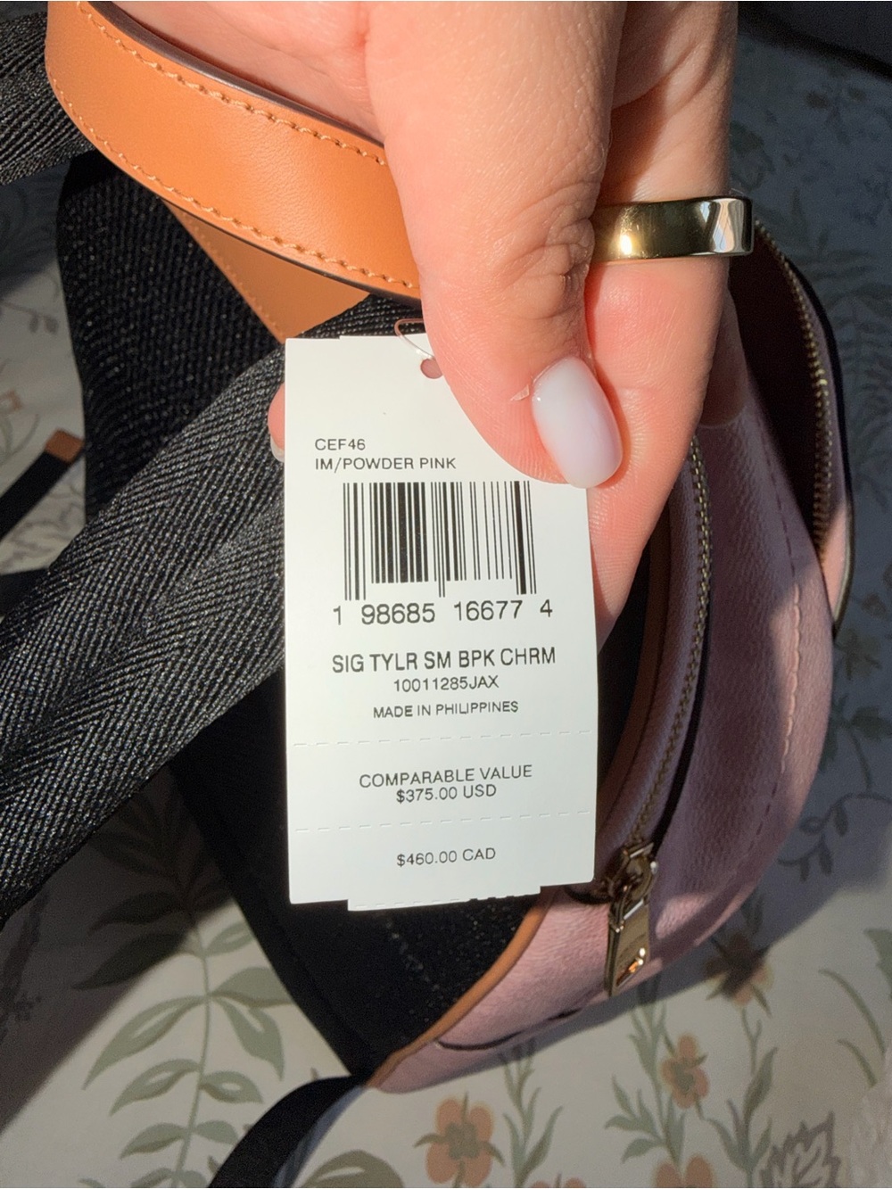 Coach Pink Powder Backpack - Picture 5 of 5